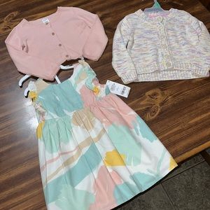 NWT Carters 3 piece dress size 24 months